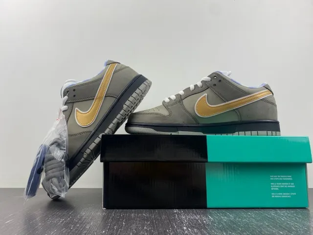 Nike SB Dunk Low Oliva Gris Dorado Zapatillas de Skate 15
