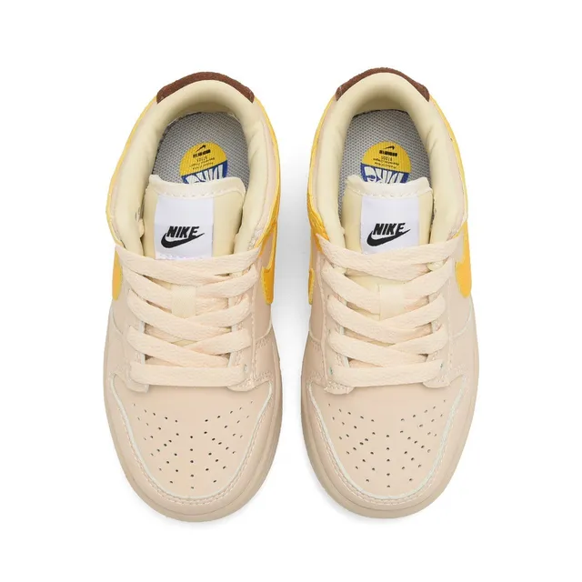 Nike SB Dunk Low কমলা এবং ক্রিম হলুদ স্কেটবোর্ড জুতো 5
