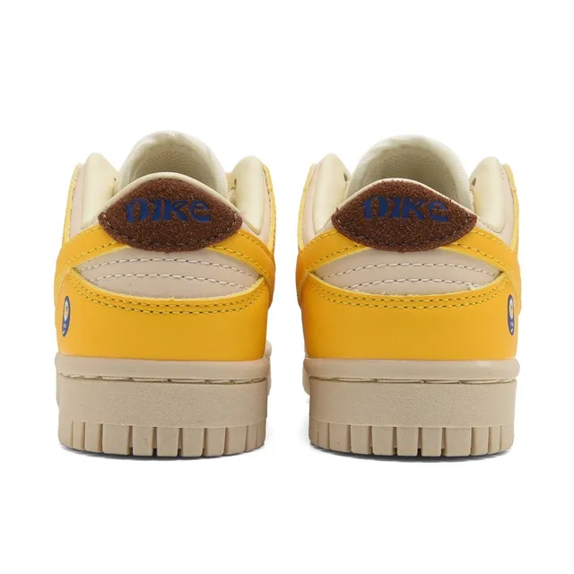 Nike SB Dunk Low কমলা এবং ক্রিম হলুদ স্কেটবোর্ড জুতো 8
