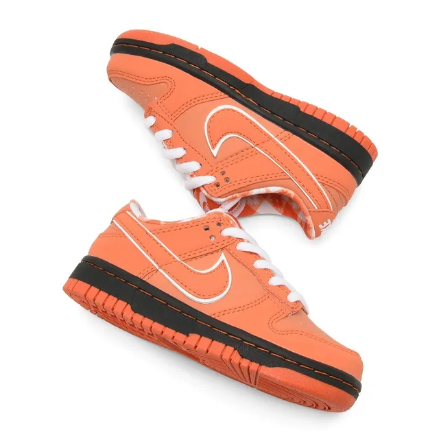 Nike SB Dunk Low কমলা এবং ক্রিম হলুদ স্কেটবোর্ড জুতো 11
