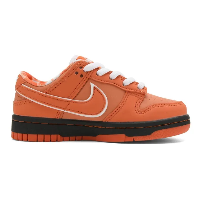 Nike SB Dunk Low কমলা এবং ক্রিম হলুদ স্কেটবোর্ড জুতো 17