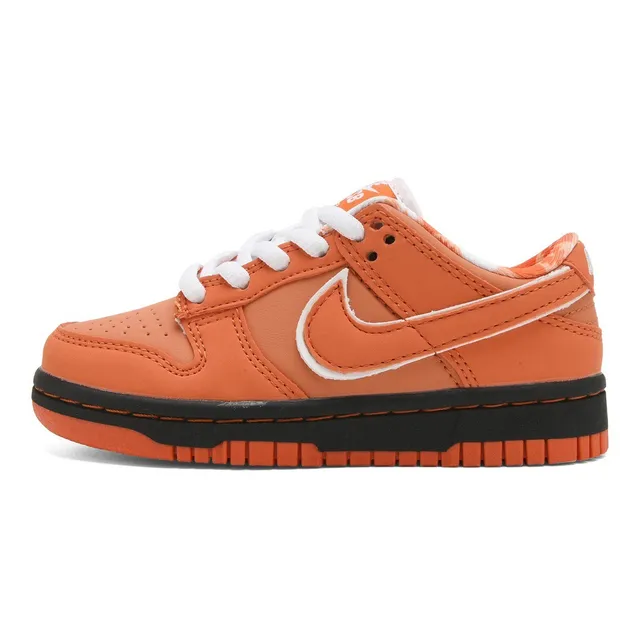 Nike SB Dunk Low কমলা এবং ক্রিম হলুদ স্কেটবোর্ড জুতো 19