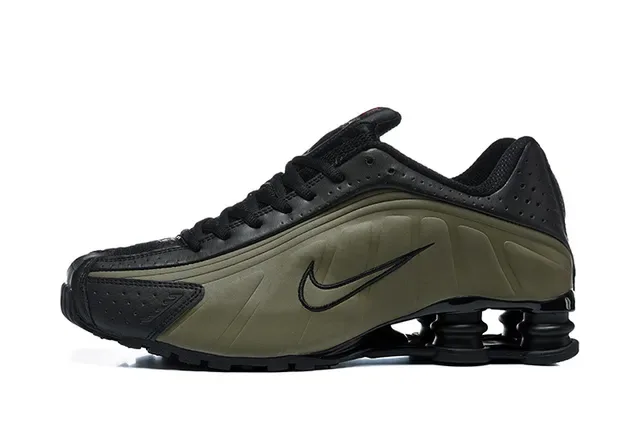 Nike Shox White Silver Blue Lifestyle Sneakers 6