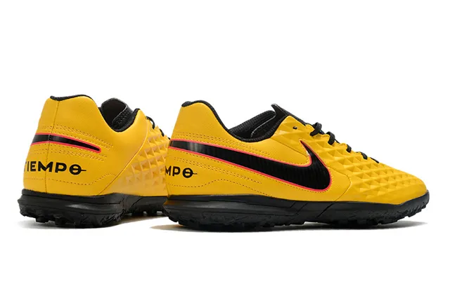Nike Tiempo Turf blancos y verde neón Turf zapatos de fútbol 11