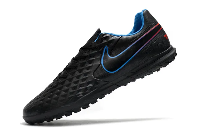 Nike Tiempo Turf blancos y verde neón Turf zapatos de fútbol 23