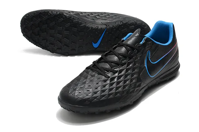 Nike Tiempo Turf blancos y verde neón Turf zapatos de fútbol 24