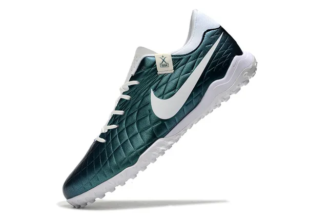Nike Tiempo X 2024 Metallic Teal Turf Soccer Shoes 3
