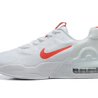 Nike أبيض وبرتقالي Air Cushion حذاء نمط حياة