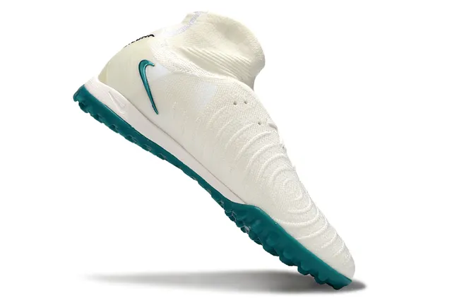 耐克 白 蓝 袜合身领口 刻面 青绿 Swoosh 草地足球鞋 2