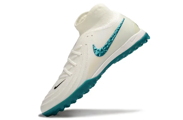 耐克 白 蓝 袜合身领口 刻面 青绿 Swoosh 草地足球鞋 3
