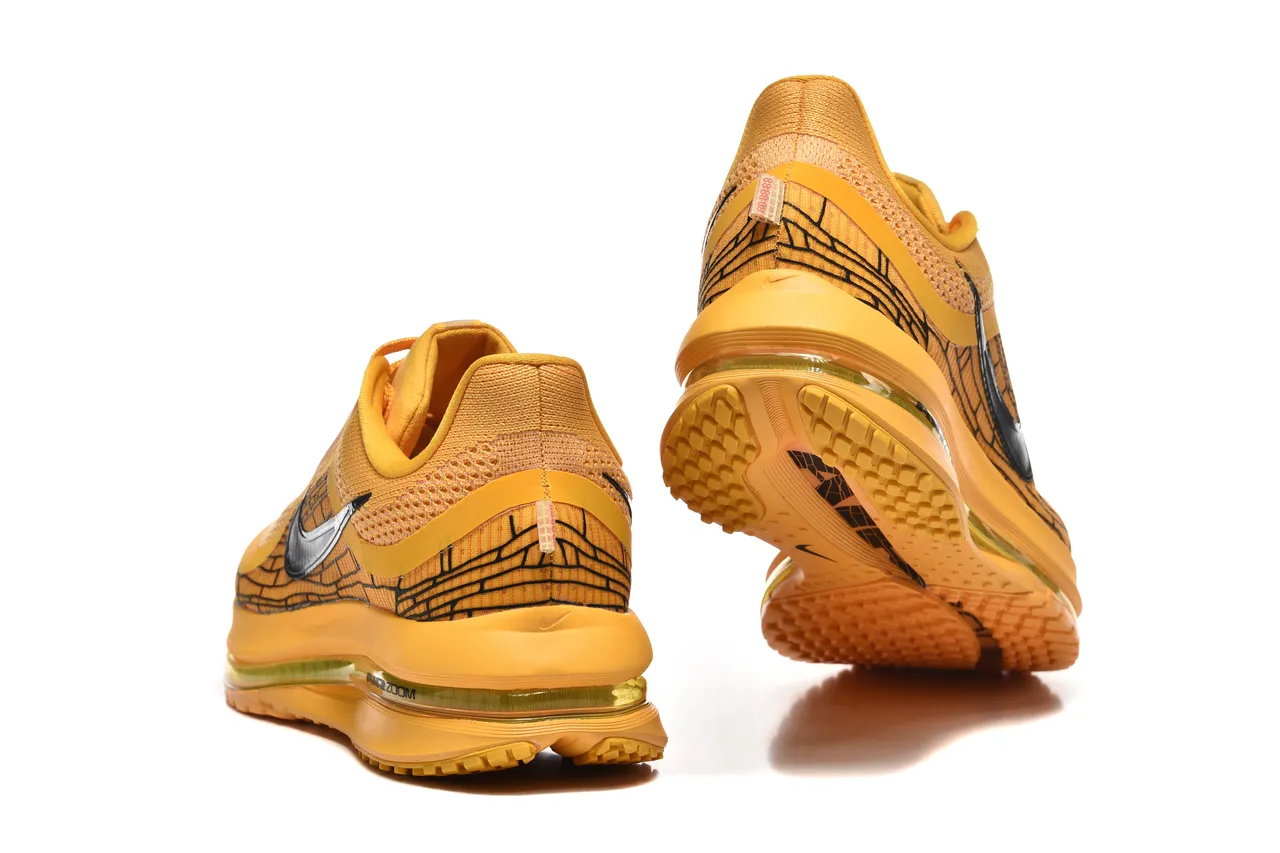 Nike Jaune Noir Upper en Maille Ingénierée Longueur Complète Air Zoom Unité Chaussures de Course 5