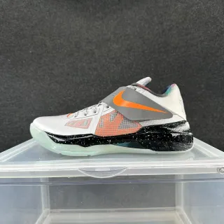 Nike Zoom KD IV chaussures de basketball blanc orange noir speckle