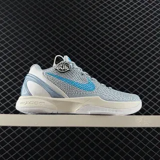 Nike Zoom Kobe ग्रे ब्लू टेक्स्चर्ड निट बास्केटबॉल जूते