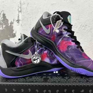 नाइक Zoom Kobe IV काला बैंगनी नीलम बास्केटबॉल जूते