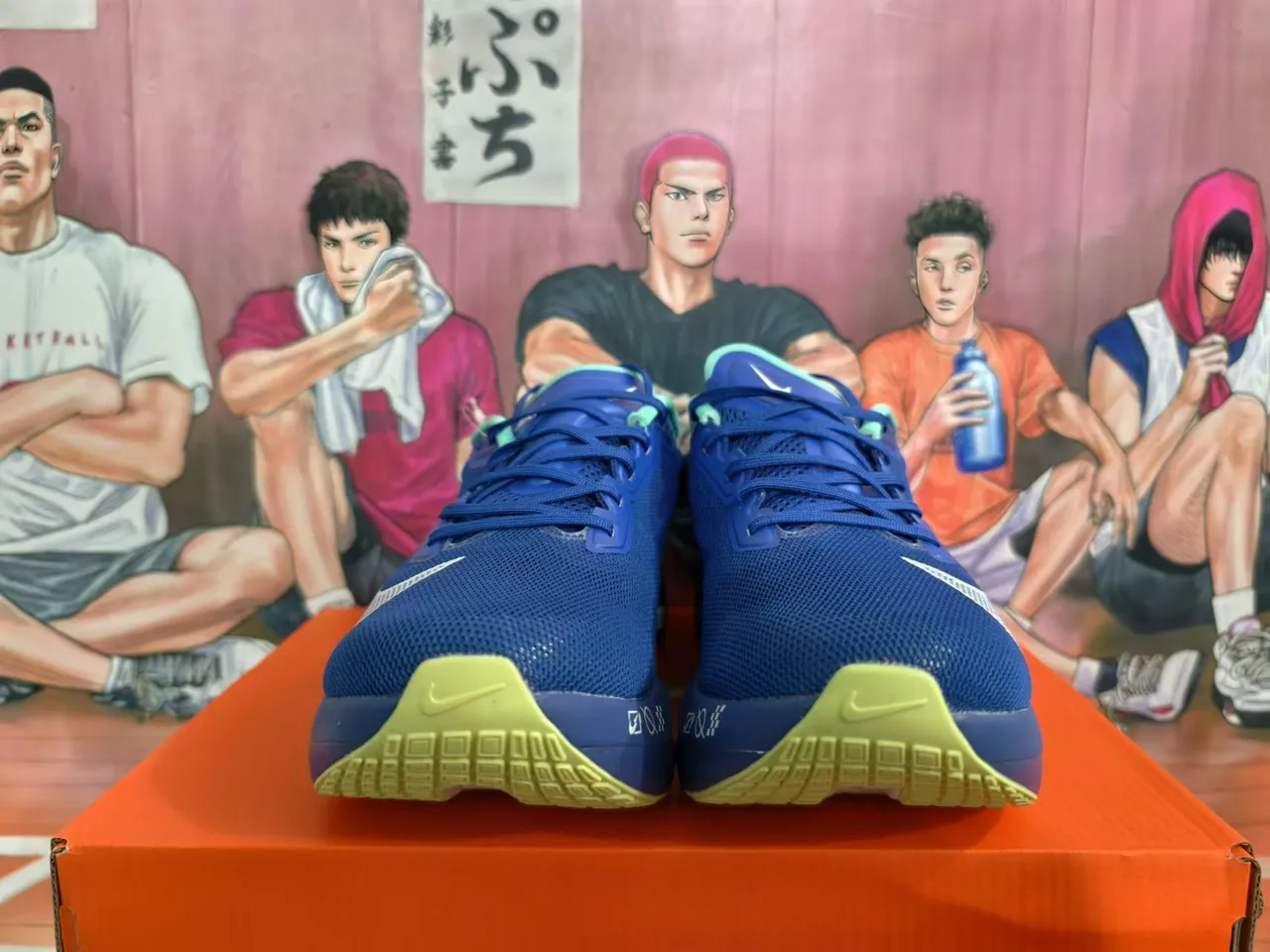 Nike ZoomX Blue and Mint Green Breathable Mesh Running Shoes 4