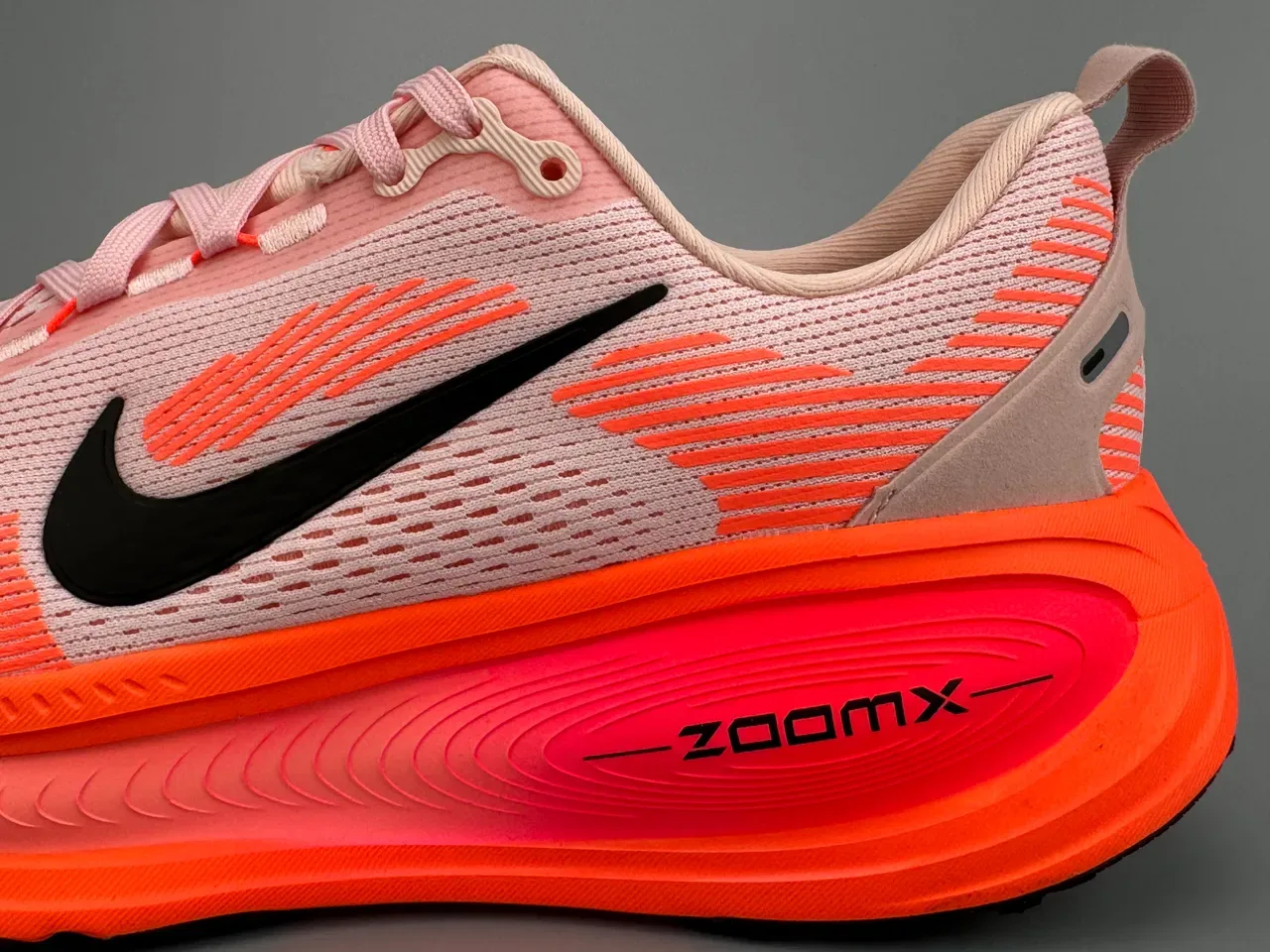 Nike ZoomX Invincible Run Pink Orange Engineered Knit Upper Sculpted Midsole Running Shoes 5