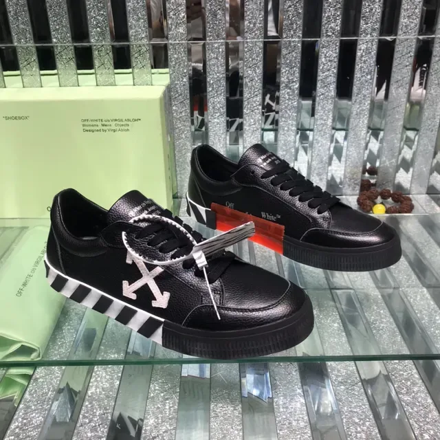 Off-White Industrial Low Sneakers Lifestyle Noir Cuir 8
