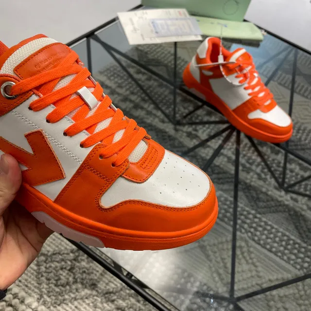 Off-White Orange Chunky Sculpted Sole Diagonal Arrow Logo Lifestyle Sneakers 2