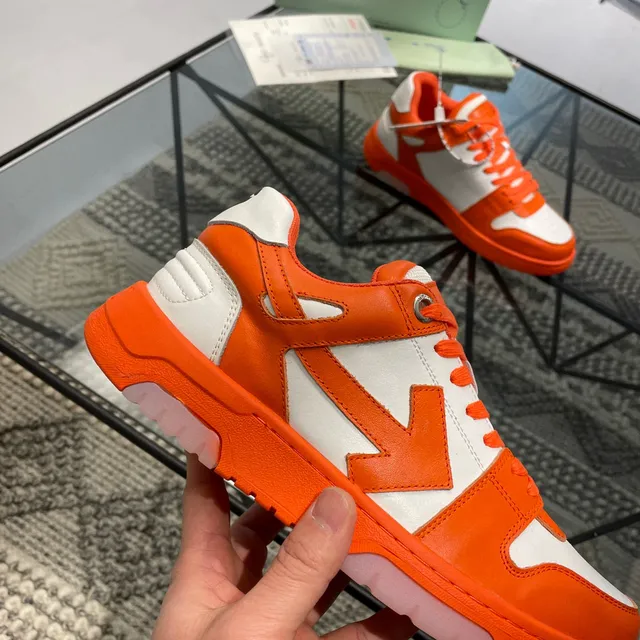 Off-White Orange Chunky Sculpted Sole Diagonal Arrow Logo Lifestyle Sneakers 5