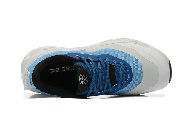 On Blue Gray Sculpted Pod Midsole Mesh-and-Synthetic Upper Lifestyle Sneakers 3