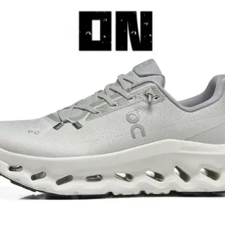 On Cloudmonster Light Gray 跑鞋