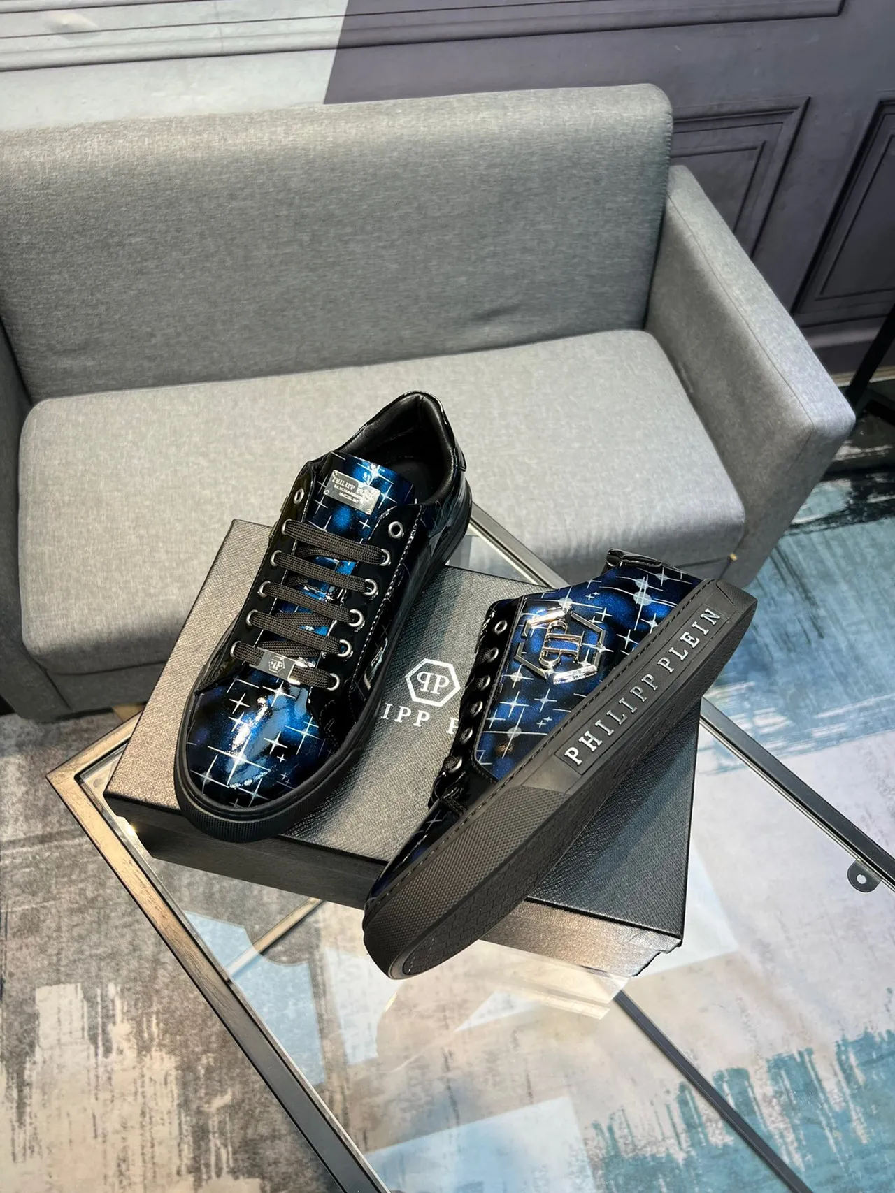 Philipp Plein Galaxy Print Low-Top Lifestyle Sneakers 3
