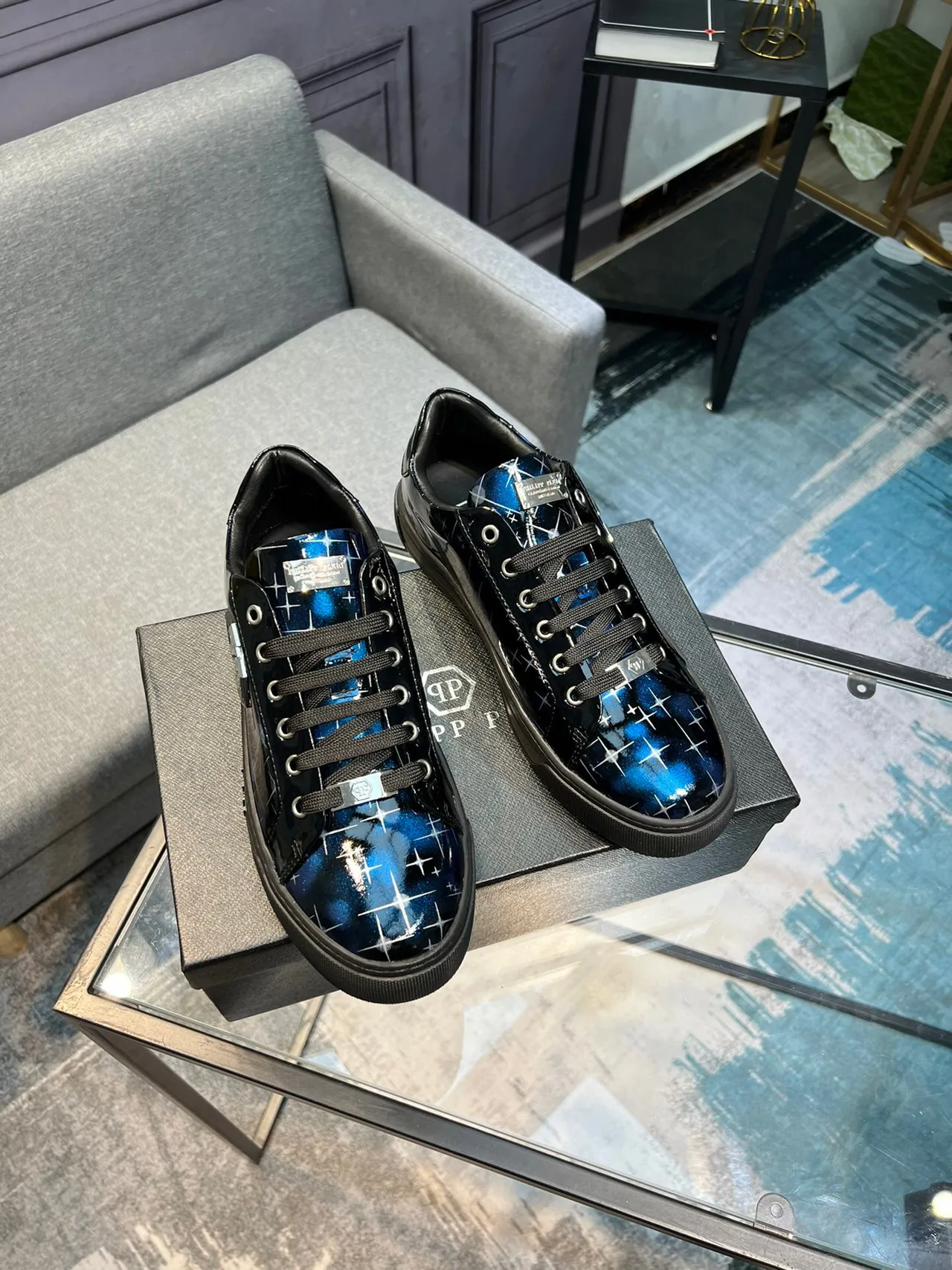 Philipp Plein Galaxy Print Low-Top Lifestyle Sneakers 4