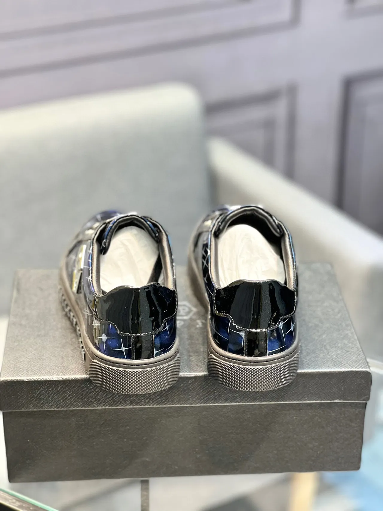 Philipp Plein Galaxy Print Low-Top Lifestyle Sneakers 7