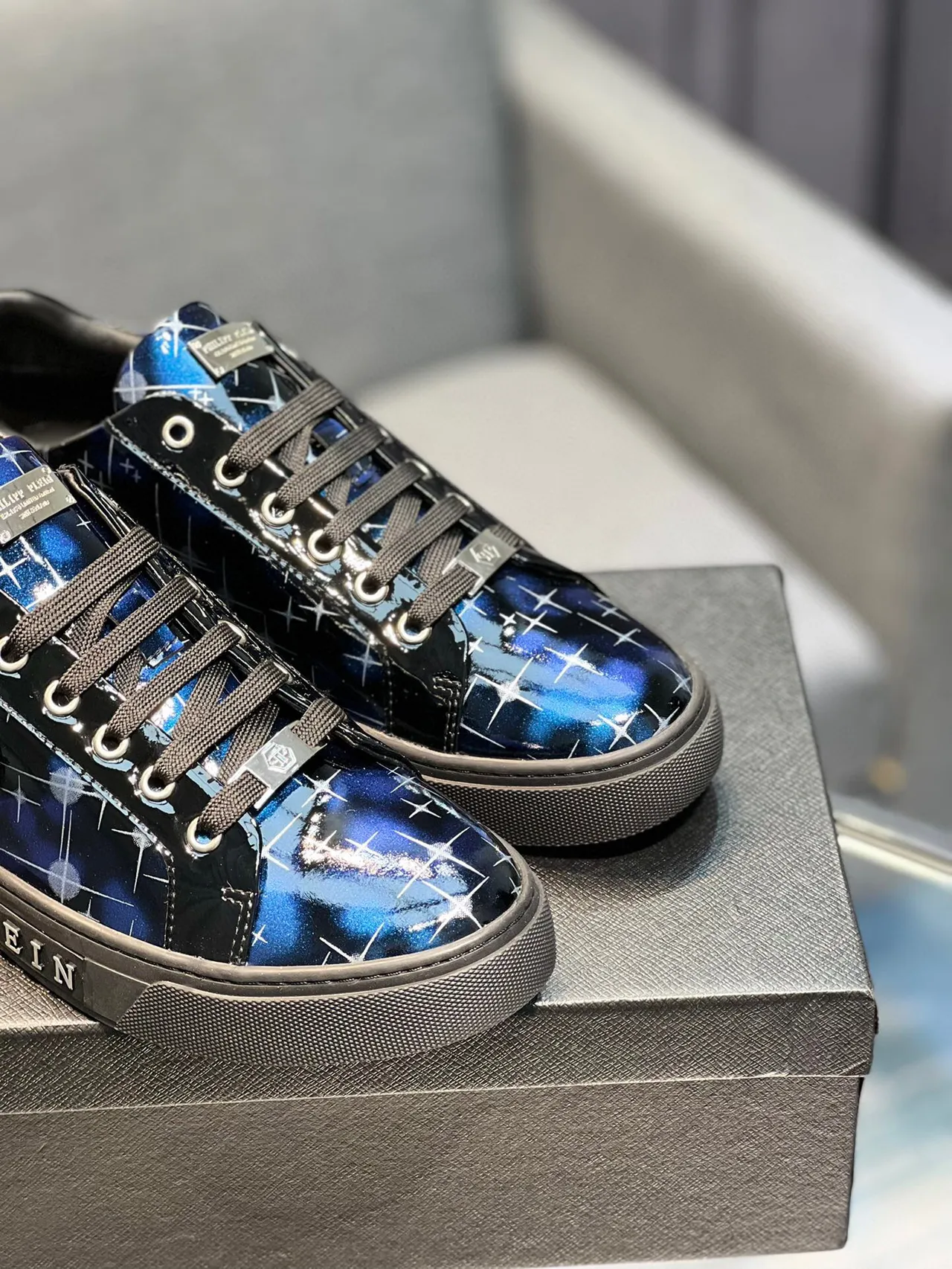 Philipp Plein Galaxy Print Low-Top Lifestyle Sneakers 8