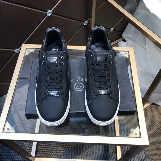 Philipp Plein PP Logo Sneaker Noir et Blanc Lifestyle Sneakers 9