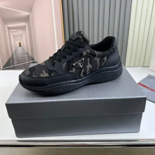 Sneakers Lifestyle Prada Cloudbust Camo Mesh Noir