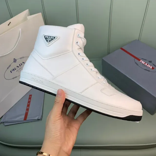 Prada Cloudbust High-Top White Lifestyle Sneakers 4