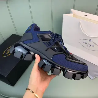 Prada Cloudbust Navy Blue and Black Chunky Sneakers
