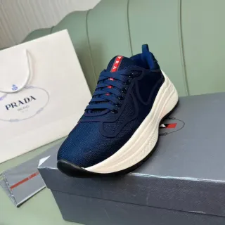 Prada Cloudbust Navy Mesh and Rubber Overlay लाइफस्टाइल स्नीकर्स
