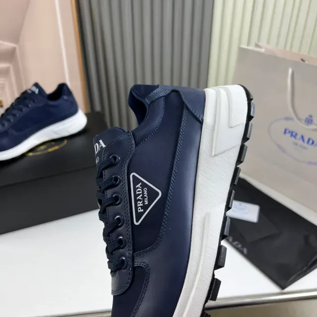 Prada Cloudbust Navy Textile Lifestyle Sneakers 3