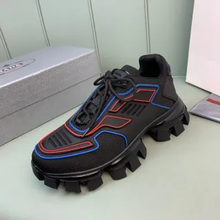 Prada Cloudbust Thunder Black Red Blue Chunky Sneakers
