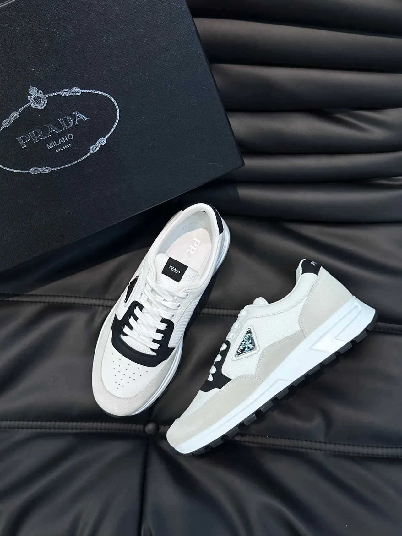 Prada Cloudbust White and Black Lifestyle Sneakers 9