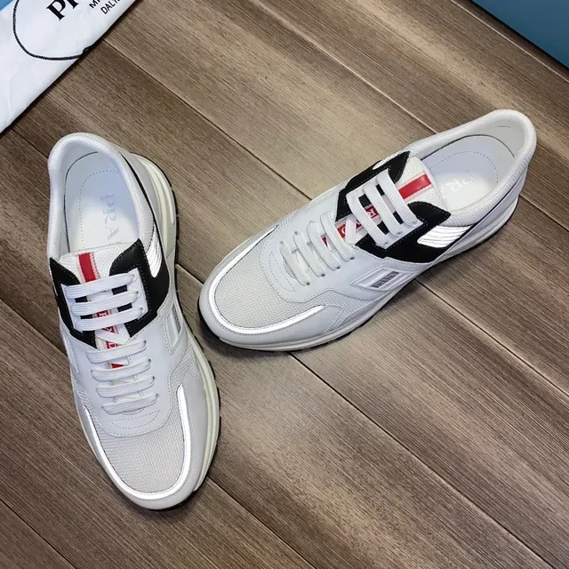 Prada Cloudbust blancas negras reflectantes zapatillas lifestyle 9