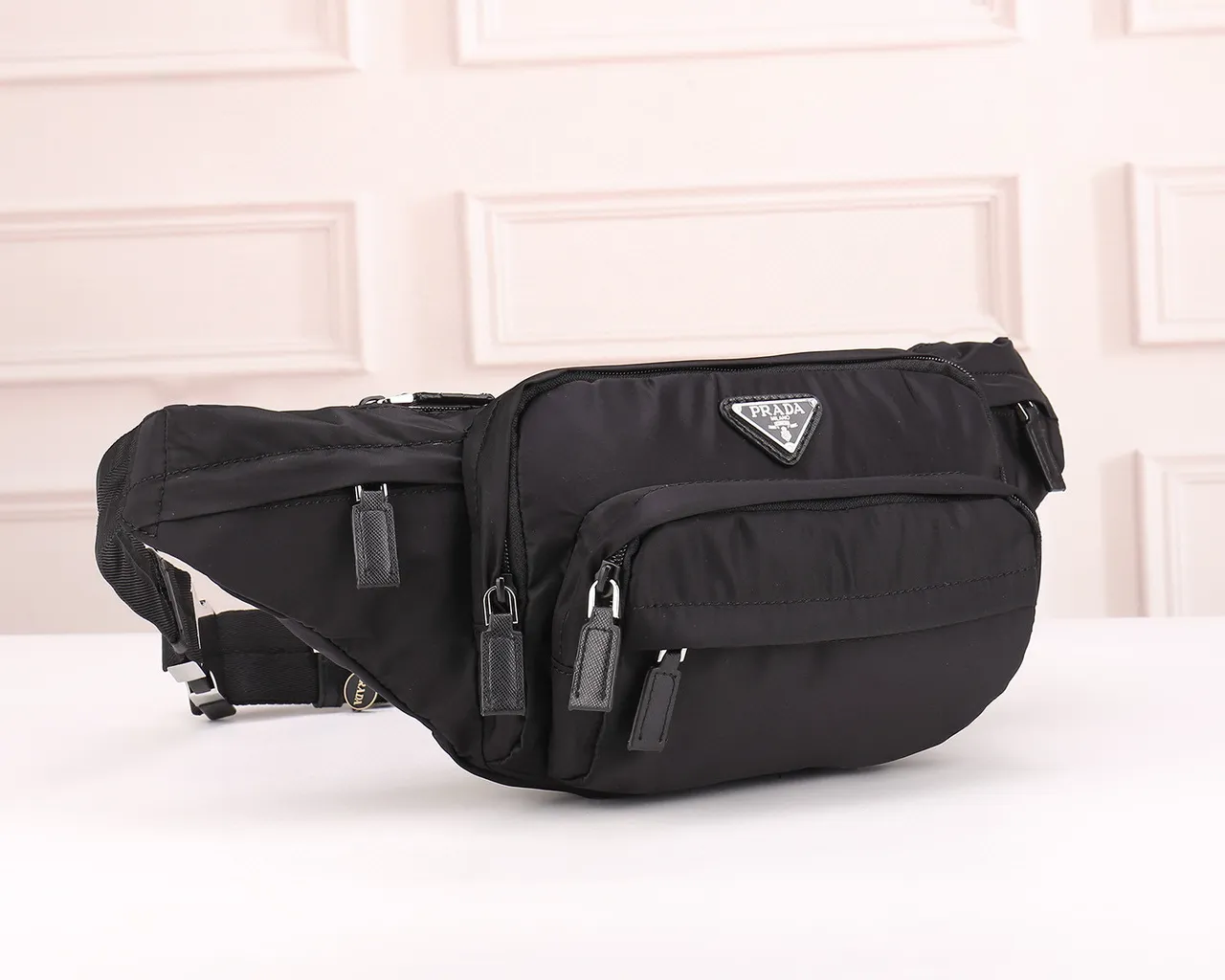 Prada Re-Edition 2005 Black Nylon Fashion Belt Bag 9