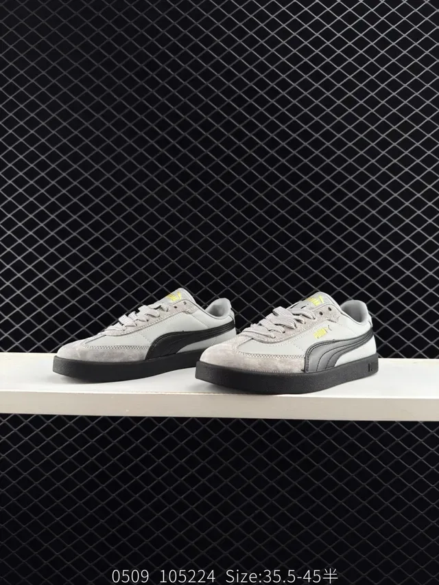 Puma Club II Era Tênis Lifestyle Cinza Claro e Preto 2
