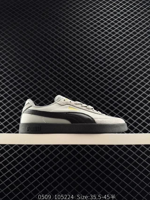 Puma Club II Era Tênis Lifestyle Cinza Claro e Preto 5