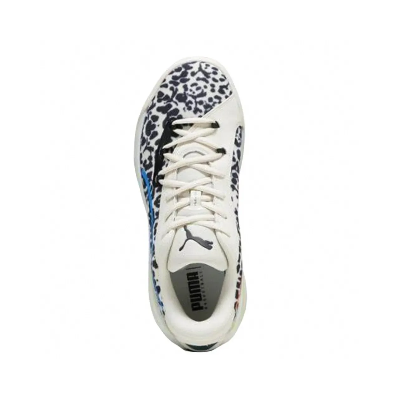 Puma FLURO Leopard Print Off-White Lifestyle Sneakers 4