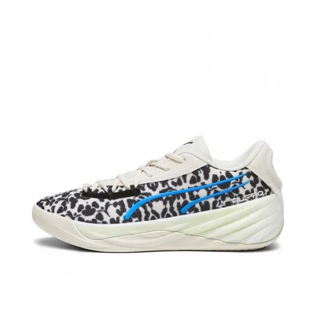 Puma FLURO Leopard Print Off-White Lifestyle Sneakers 5