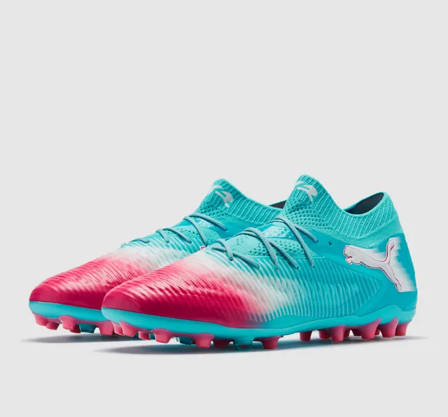 Puma Future Z 蓝粉针织袜领渐变鞋面人工草地足球鞋 11