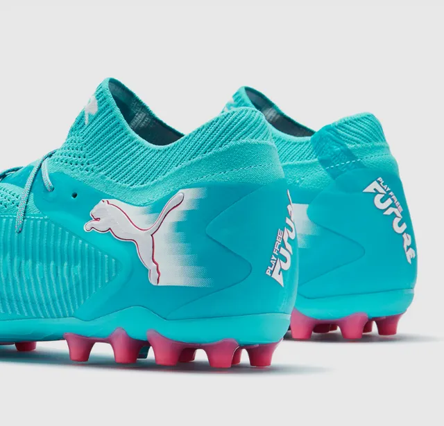 Puma Future Z 蓝粉针织袜领渐变鞋面人工草地足球鞋 12