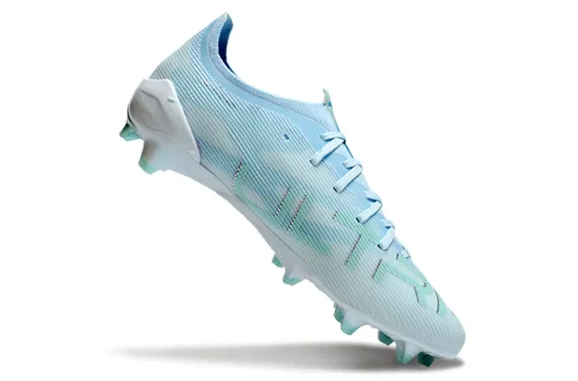 Puma Future Z Azul Blanco upper knit ribbed studs translúcidos mint green firm ground zapatillas de fútbol 2