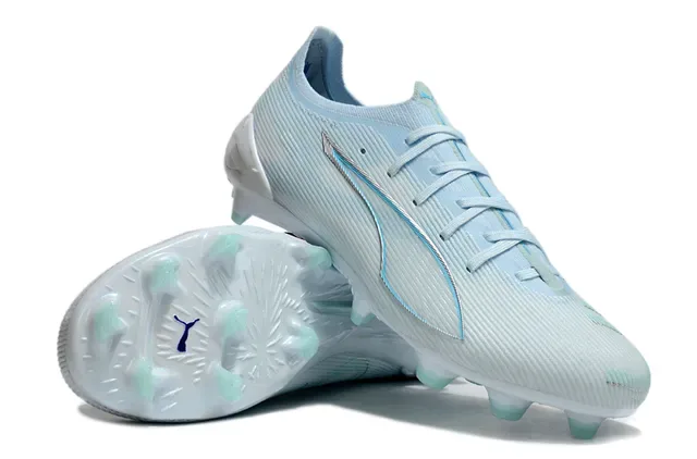 Puma Future Z Azul Blanco upper knit ribbed studs translúcidos mint green firm ground zapatillas de fútbol 4