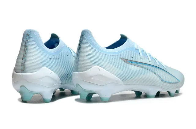 Puma Future Z Azul Blanco upper knit ribbed studs translúcidos mint green firm ground zapatillas de fútbol 5