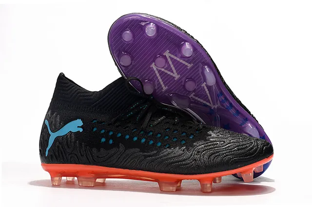 Puma Future Z أصفر فلورسنت أسود أرض صلبة أحذية كرة القدم 5