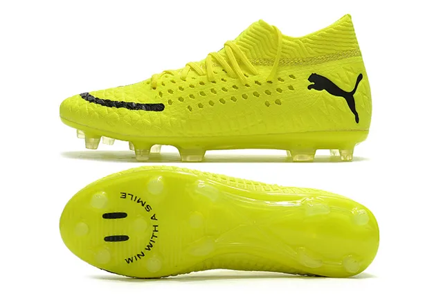 Puma Future Z أصفر فلورسنت أسود أرض صلبة أحذية كرة القدم 10